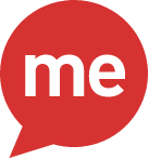 Recite Me icon: a red speech bubble with "me" in white font