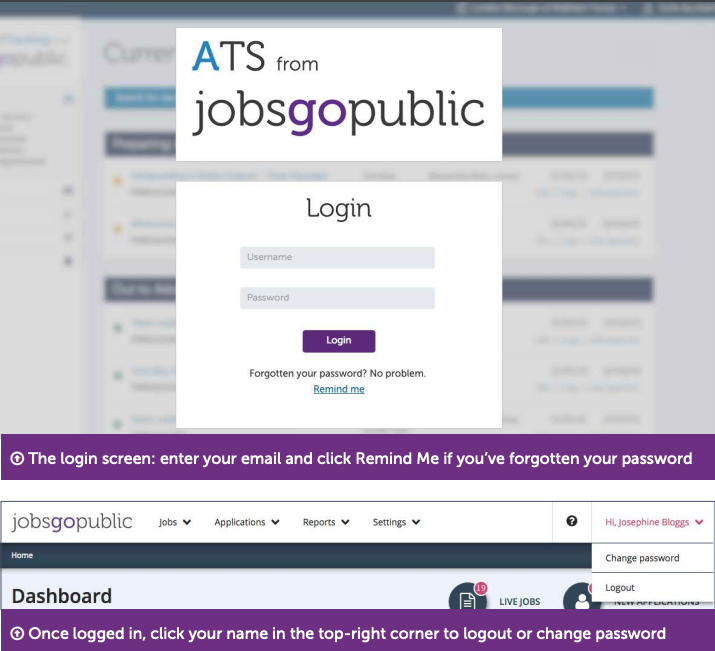 Logging In and Out